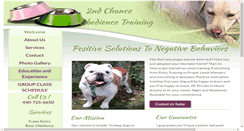 Desktop Screenshot of 2ndchanceobediencetraining.com