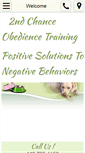 Mobile Screenshot of 2ndchanceobediencetraining.com