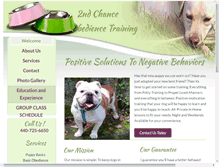 Tablet Screenshot of 2ndchanceobediencetraining.com